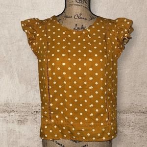 Milk & Honey polka dot blouse